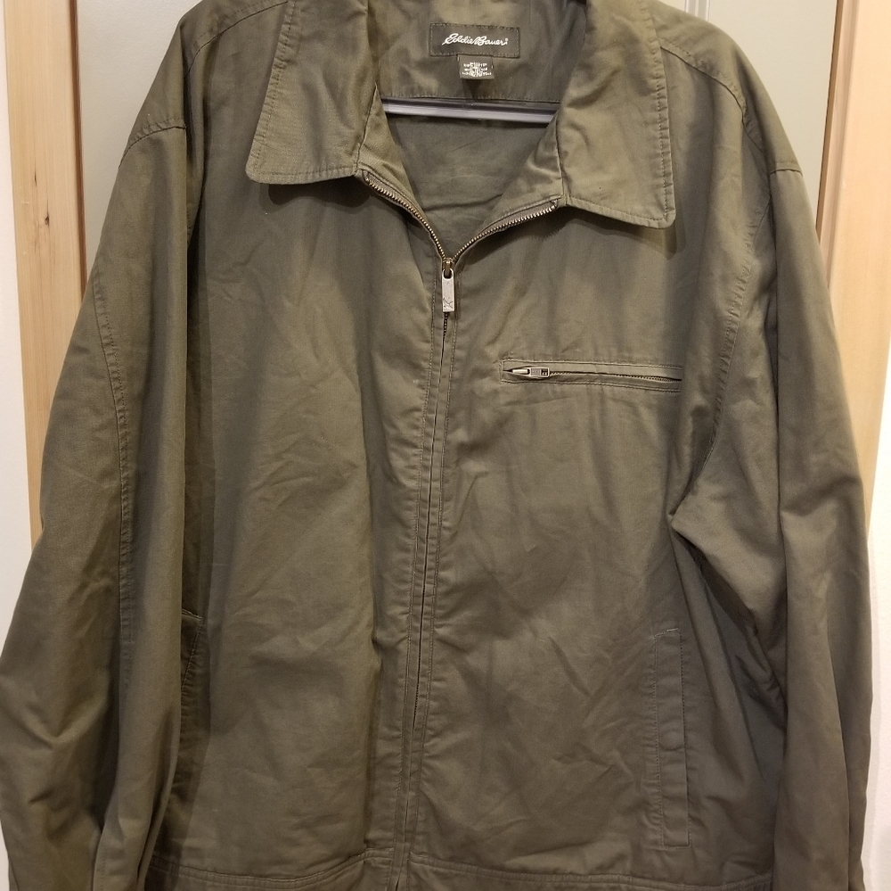 Eddie Bauer Olive Green Military Style  Field Jacket